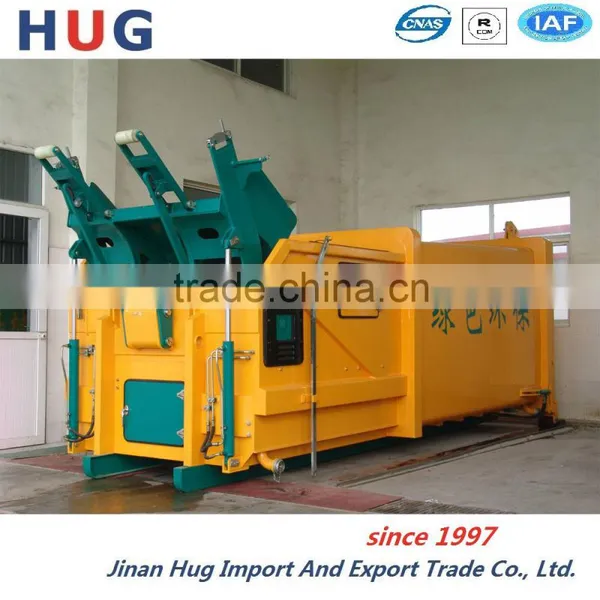 mobiel hydraulic garbage compactor/Hanging Bins Garbage compactor