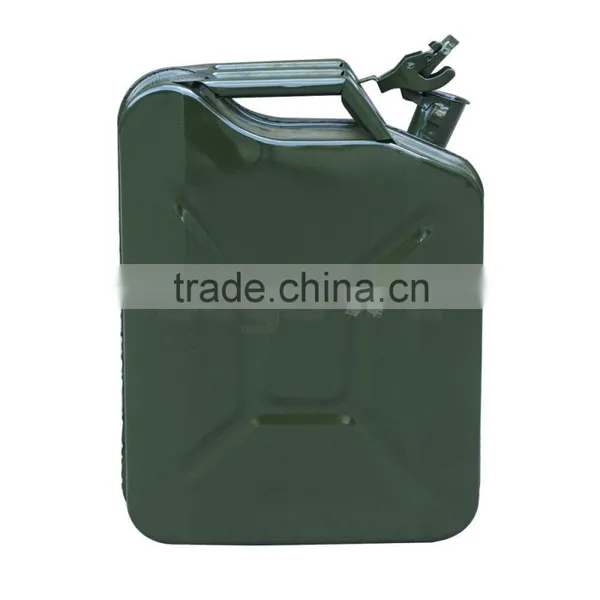 5 Gallon 20L Jerry Can Gasoline Fuel Can Steel Gas Tank Emergency Backup Green photo-5