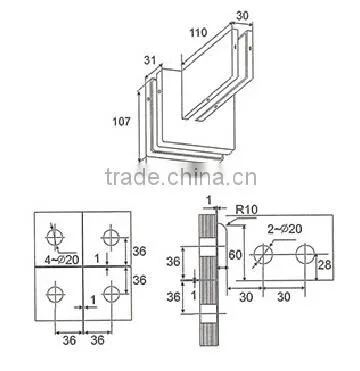 Interior Decoration Stainless Steel Standard Patch Fitting (DL-044) photo-2