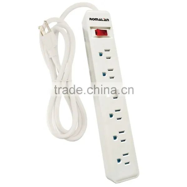 6 Outlets US Standard 110v Surge Protector With Shutter Overloading Protection photo-2