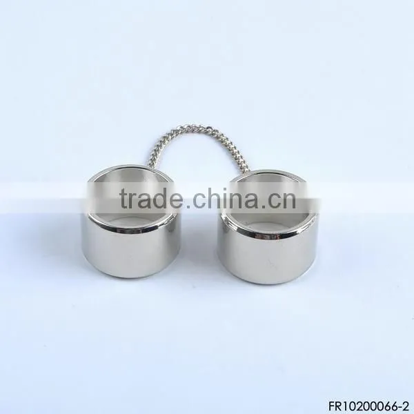 Double Finger Ring Hot Sell Chain Ring photo-3