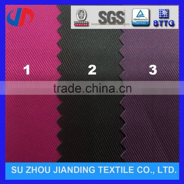 High Quality 250D Twill Oxford Fabric 100 Polyester PU Coating Fabric