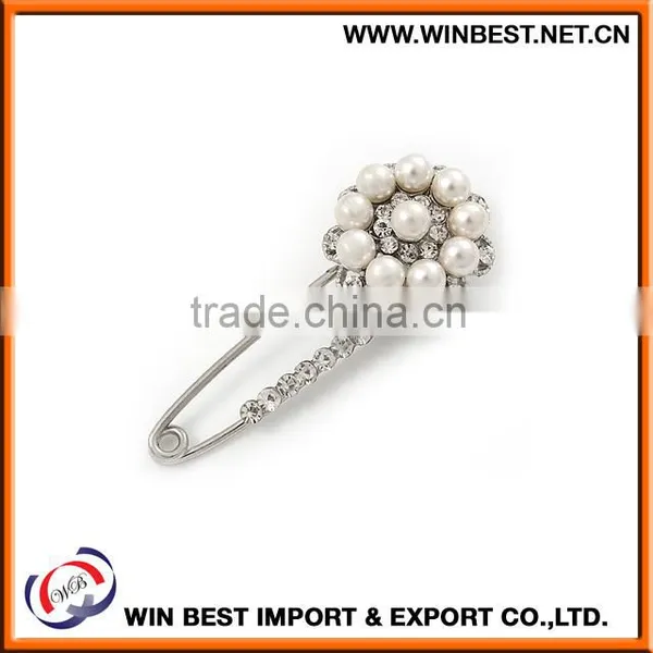 Hot Selling 2015 Costume Jewellery Trendy Brooches, Silver Safety Pin photo-4