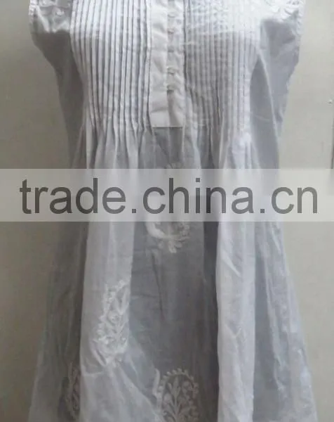 Sexy Cotton Girls Wear Chicken Kurtis Women Tunic Top Blouse
