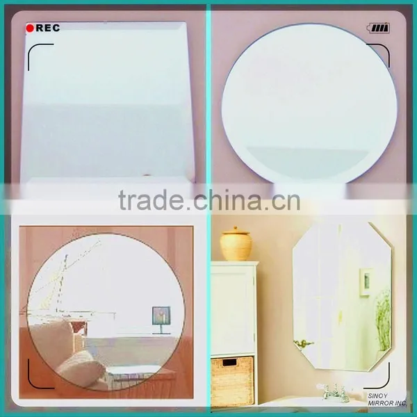 Beveled Round / Circle Shaped Mirror for Home / Hotel Bath Room in Customer Size photo-3