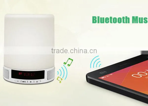 New Trend Hot Bedroom Product Touch Control Led Lamp Blueooth Speaker With LED Screen Clock Display and Alarm Clock Function photo-5