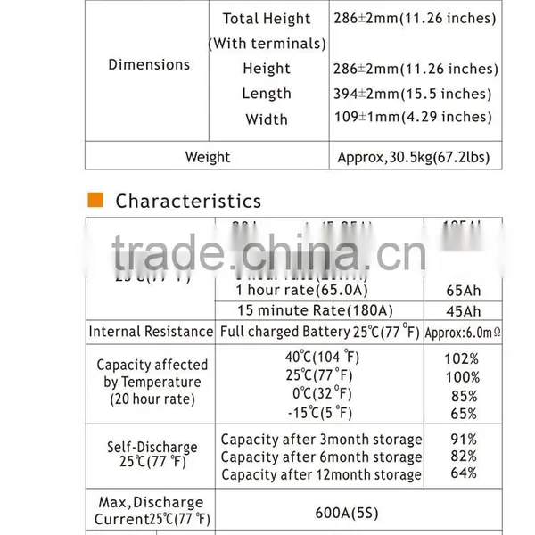 VRLA 12v 100ah Batteries for Wind System Front Terminal Battery photo-6