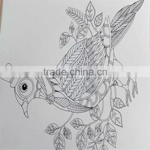 2015 Hot Sale Chinese Version Decompression Hand-painted Secret Garden Fantasy DreamColoring Book photo-4