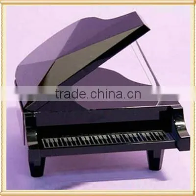 Wedding Favors Artificial K9 Crystal Piano Miniature Music Box photo-2