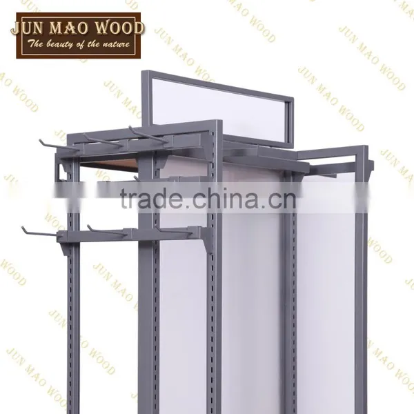 Wholesale Matte Black,Waterfall Hook Wall Mount Faceout With Panel Showcase Fixtures Display photo-2