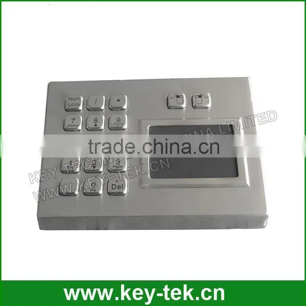Stand Alone Metal Industrial Touchpad Pointing Device With Numeric Keypad photo-2