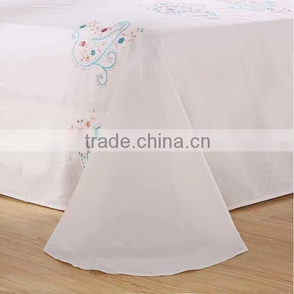 2015 New Winter Fashion Embroider Percale Bed Sheets 100% Cotton photo-4