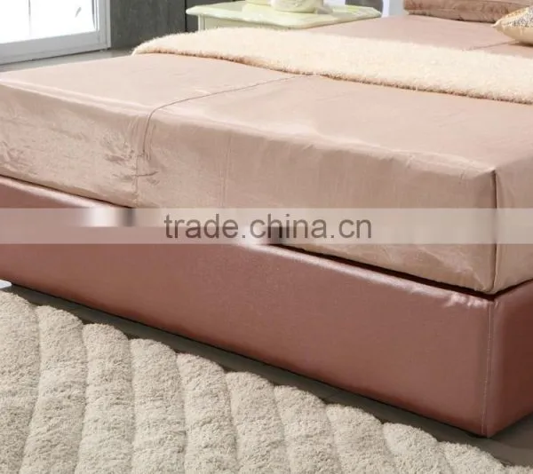 Contemporary Leather Bed High Headboard Design DH216B photo-4