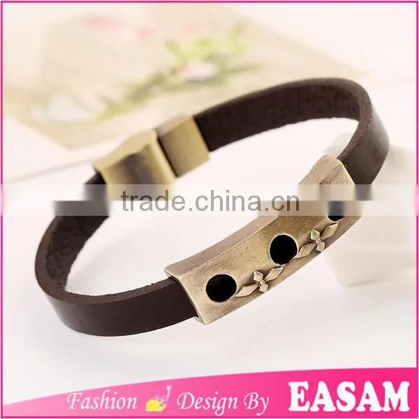 Bracelet Making Suppliers Leather Bracelet/ Leather Bracelet With Magnetic Clasp photo-3