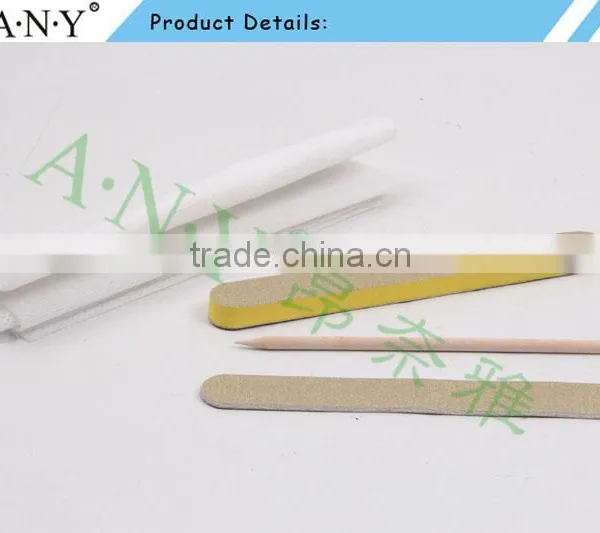 ANY 4PCS Salon Cheap Disposable Nail Manicure Kit Nail File Napkin Nail Care Tool photo-3