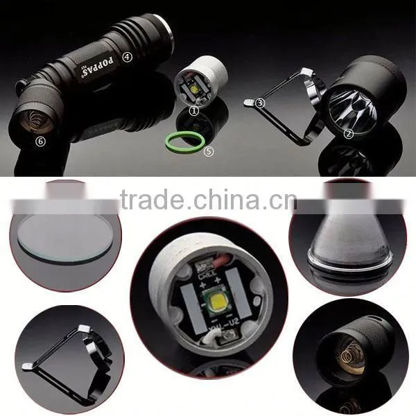 F17 XM-L T6 Led Flashlight Torches for 18650 Rechargeable Battery Flashlight Tactical photo-4