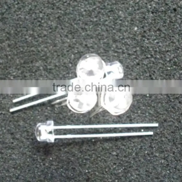 Static Pack Super Bright Water Clear 5mm White Strawhat LEDs With Flange photo-6