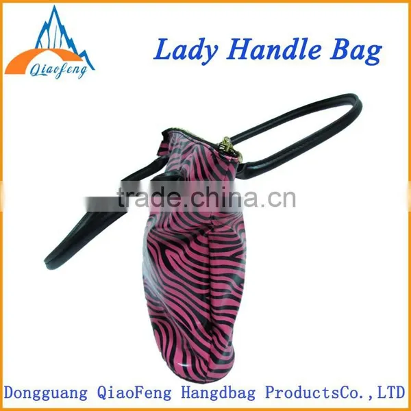 Shiny Stripe pu Lady Handbag , Elegance Ladies Tote Bag Quality Choice photo-3