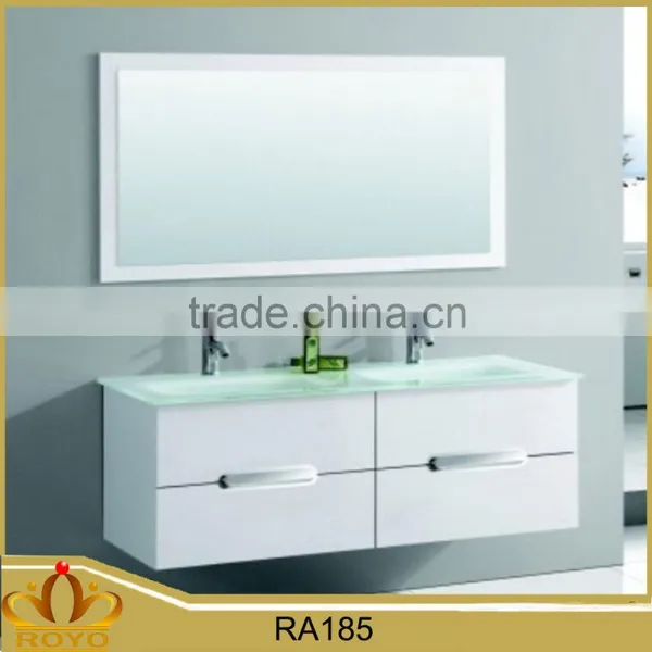 Modern Bathroom Vanity Pvc Double Sink RA185 Supplier's Choice