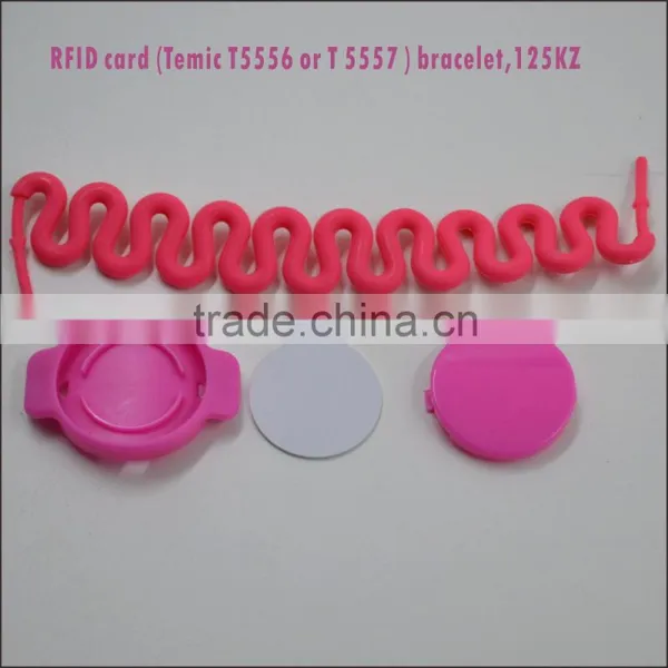 HOT Round Coin Size RFID Chip Wristband Access Control Tag photo-3