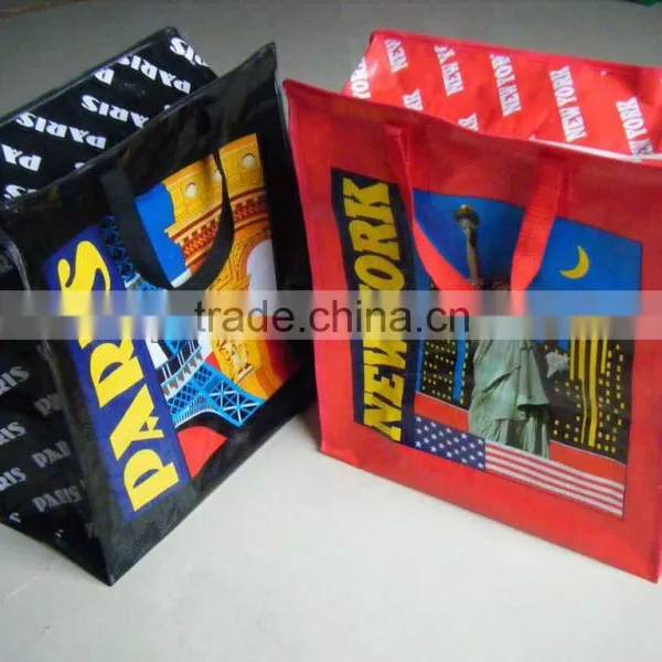 2015 Popular Recyclable Shoppin Bag, Poyester Non Woven Tote Bag, Non Wove Laminated Shopping Bags