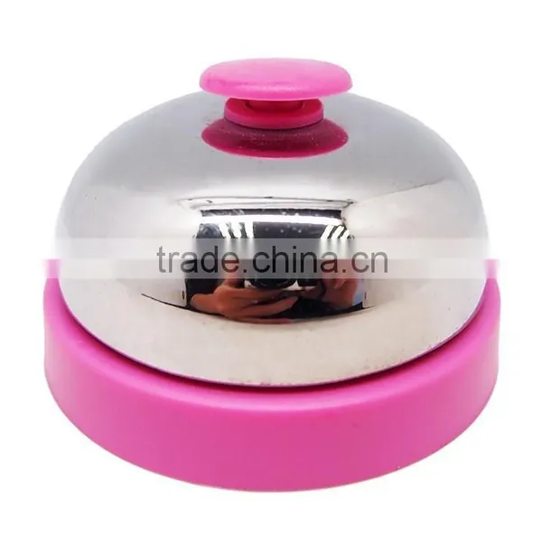 Pink Dinner Call Bell With Colorful Base for Tables Use photo-3