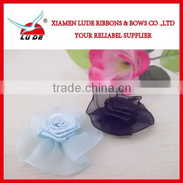 Hot Sale Decoration Ribbons Satin Ribbon Roses Flower for Wedding Decoration photo-4