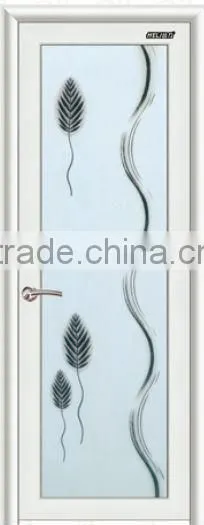Modern Aluminum Door for Bathroom Frosted Glass Interior Doors