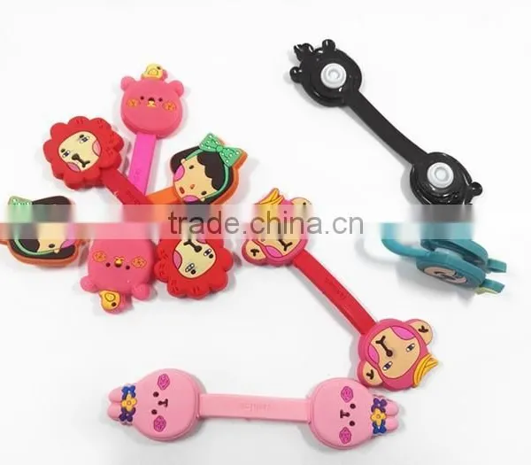 Cute Cartoon Decorative Soft Pvc Earphone/headphones Cable Tie Organizer photo-3