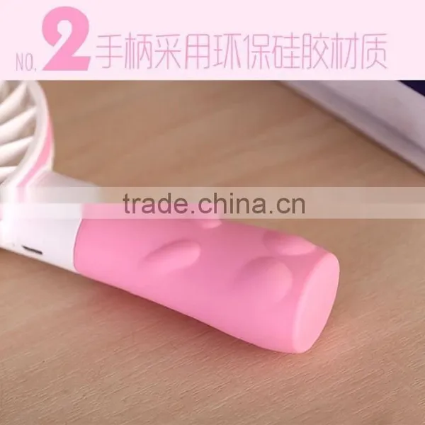 Cute Rabbit Mini Handheld Fan Rechargeable Mini USB Fan, Battery Powered Mini Fan Handheld, China Supplier photo-3