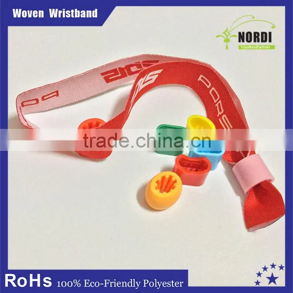 Promotional Fabric Textile Woven Wristbands for Event photo-2
