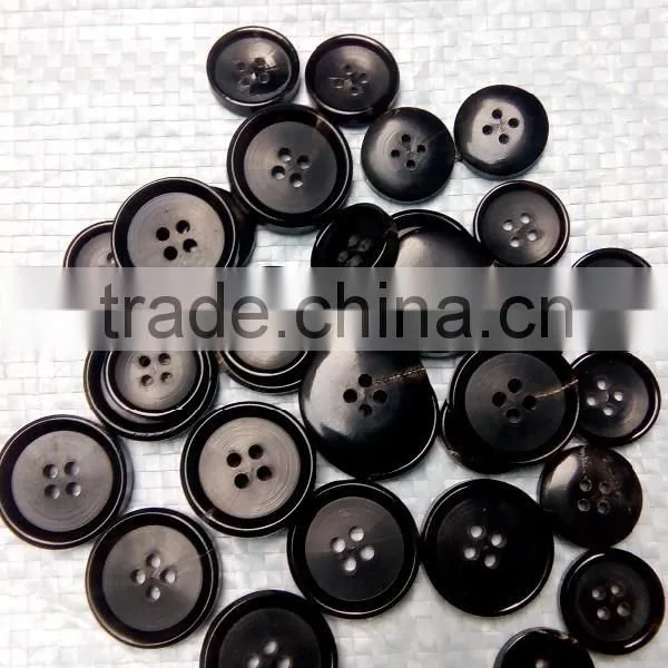 New Fashion Real Horn Buttons/Fancy Four holes horn button for garment button,Coat,Jeans & Shirt