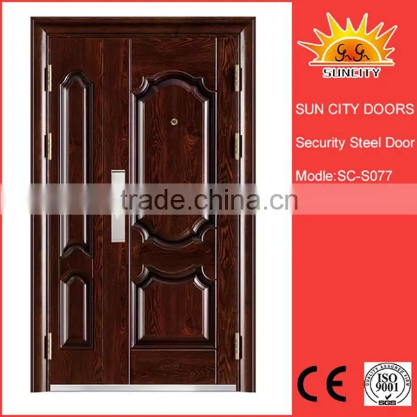 SC-S077 Wholesale China Factory Security Door Steel Door,american Steel Doors
