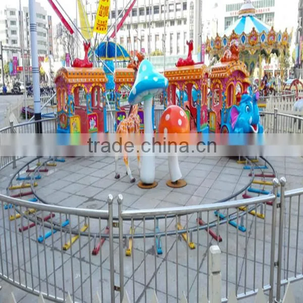 Animal Toys Design Amusement Park Equipment Mini Electric Elephant Train Ride for Kids photo-4