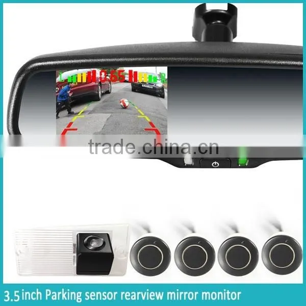 3.5 Auto Dimming Parking Sensor, and Germid Car Rear View Mirror With Backup Camera Display photo-4