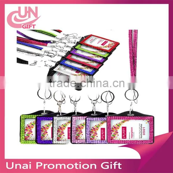 BLING RHINESTONE DIAMANTE CRYSTAL LANYARD ID BADGE HOLDER IN STOCK photo-2