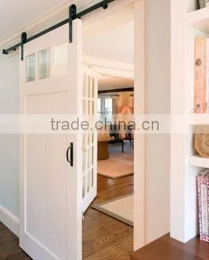 Simplicity Modern Style Sliding Wood Barn Door Grill Door Design Barn Door With Glass