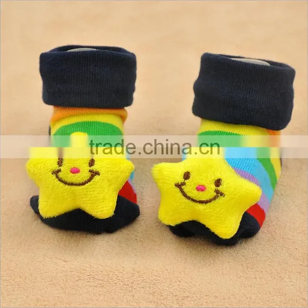 Cute Cartoon Baby Sock Shoes Cotton Antislip Sole Soft Baby Indoor Socks Baby Shoes Crochet Baby Girls Shoes photo-3