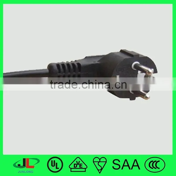 Europe VDE Certification France 90 Degree Schuko 3 Pin Electric Plug With High Quality VDE Eletrical Power Cable Wire photo-4