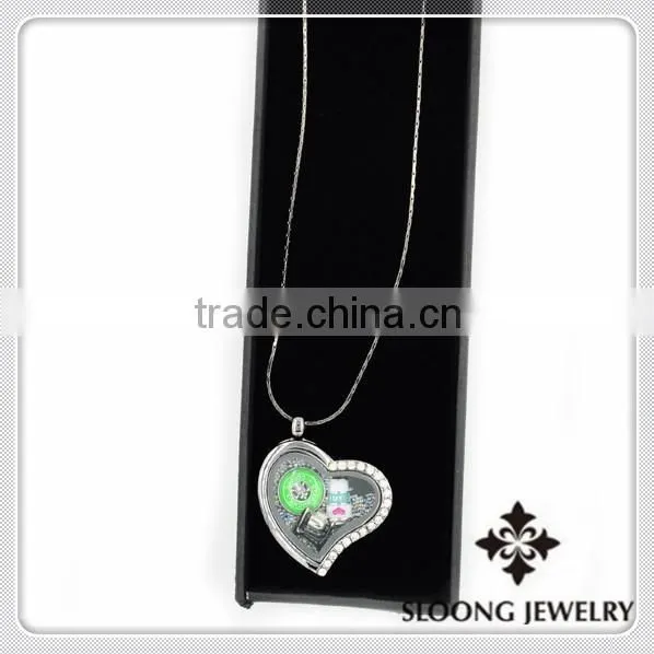 Fashion Pendant Charm Locket Living Memory Heart Necklace photo-4