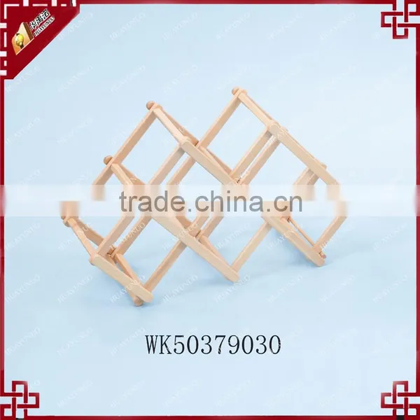 Gorgeous 8-bottles Wine Rack , Space Saving Rubber Wood Wine Rack , WK5079A photo-4