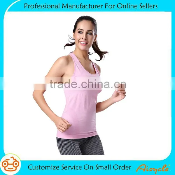 Womens Tight Breathable Sport Vest Compression Fitness Athletic Tank Top photo-3