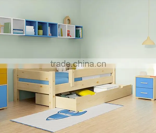 10% Discount Hot Selling Solid Wood Design Children Bed With Storage photo-5