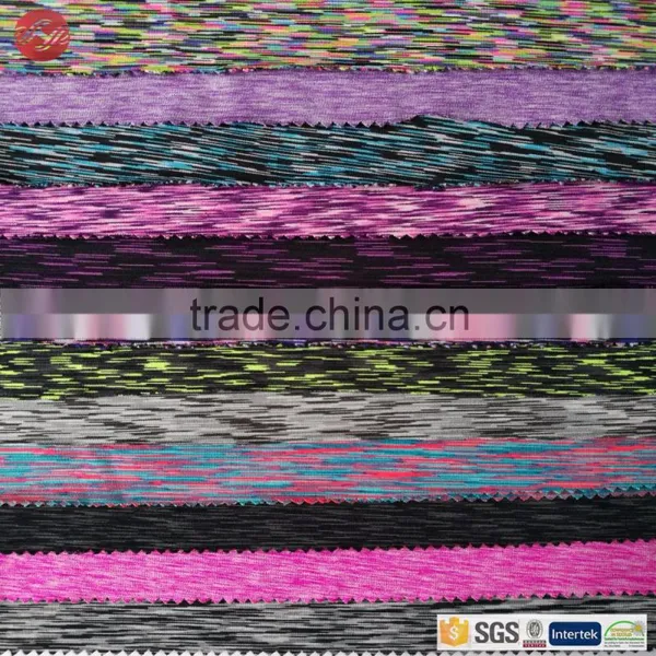 Knitting 4 Way Elastic Colorful Eco Space Dye Fabric photo-6