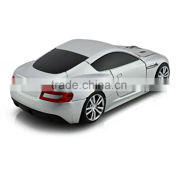 Gray 2.4GHz Wireless Aston Matin Car Shaped Game Optical Mouse photo-3