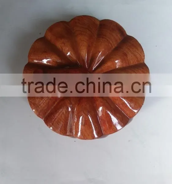 Cheap Wooden Pot With Lid, Pumpkin Shape for Home Decoration photo-3
