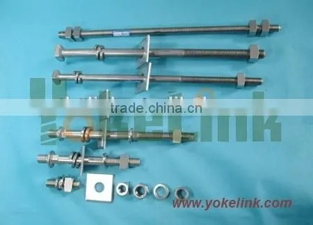 316 ,304 Stainless Steel Double Arming Bolt With Square Nut photo-4