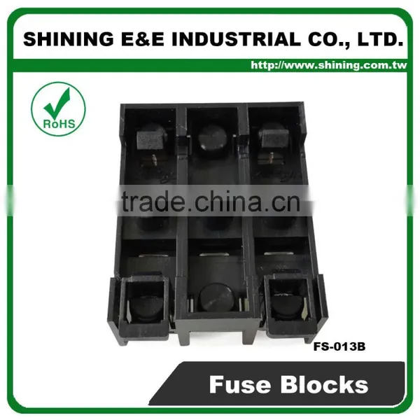 FS-013B 600V 10 Amp 3 Way Midget Type Din Rail Glass Fuse Block photo-6