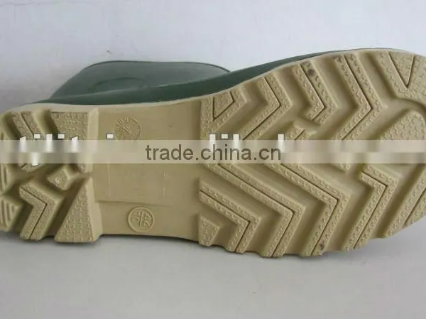 Ordinary Dark Green PVC Working Rain Boots photo-3