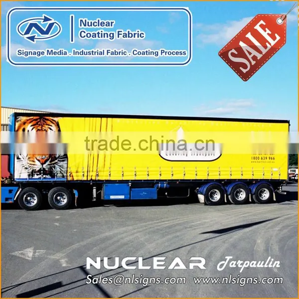 Hot Sale Customized Truck Side Curtain Fabric 900gsm photo-3